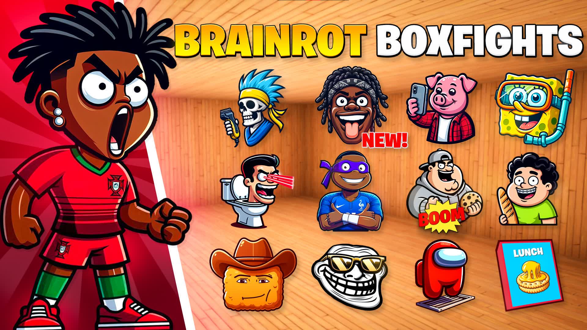 π§ BRAINROT BOXFIGHT β Fortnite Creative map