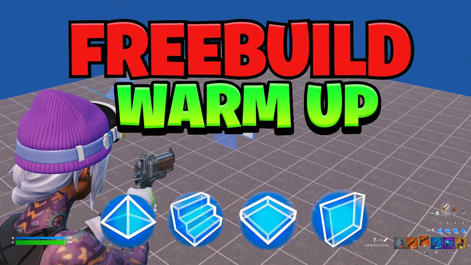 FREE BUILD WARM-UP — Fortnite Creative map