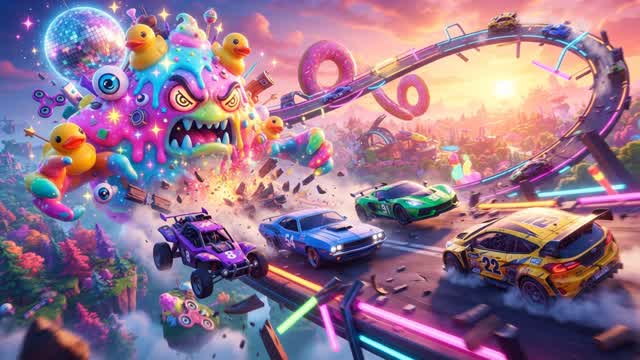 Sugar Shock Race! 🍬🏎️ — Fortnite Creative map