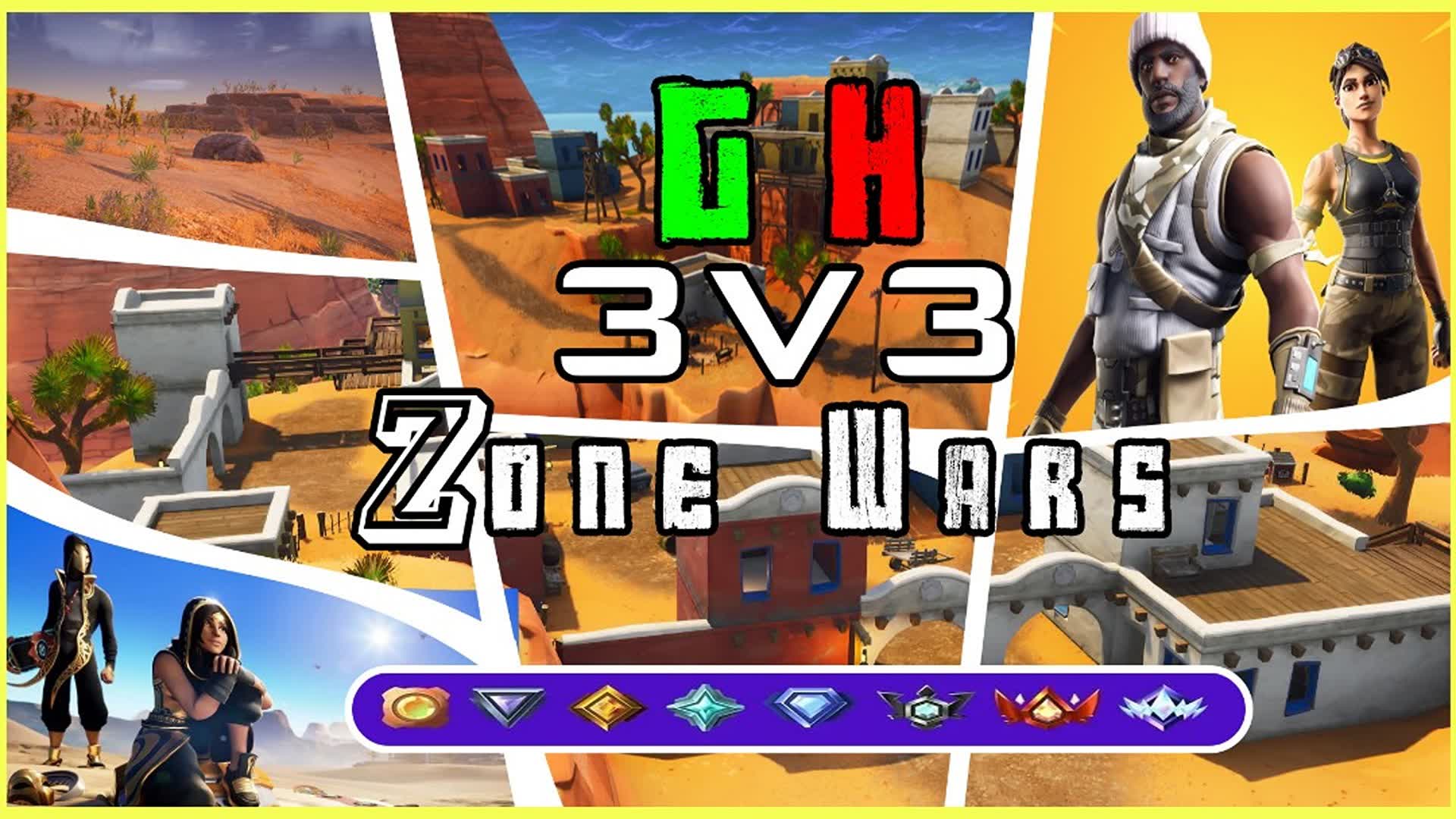 GH 3V3 ZONEWARS🥇 — Fortnite Creative map