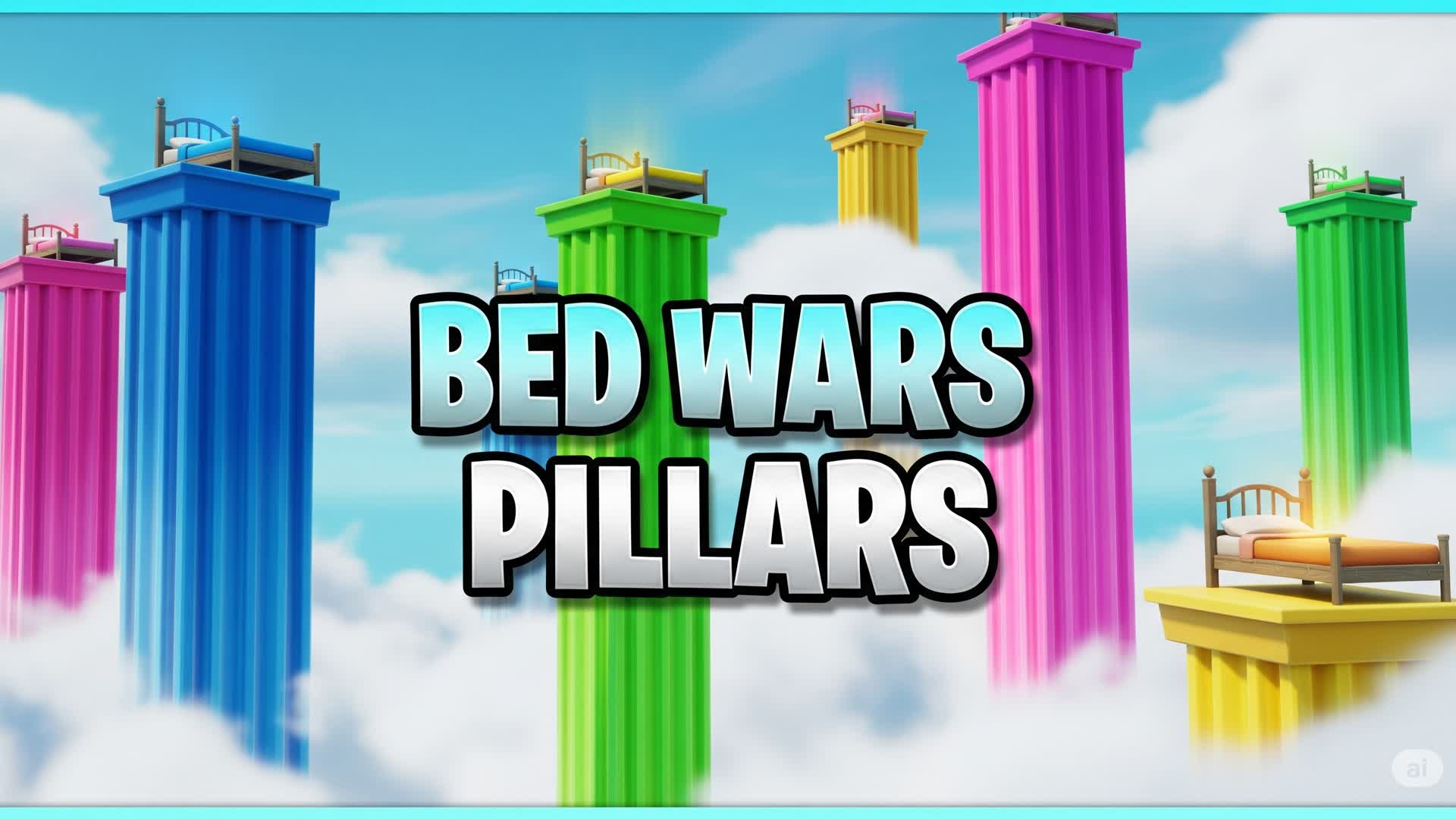 Bed Wars Pillars — Fortnite Creative map