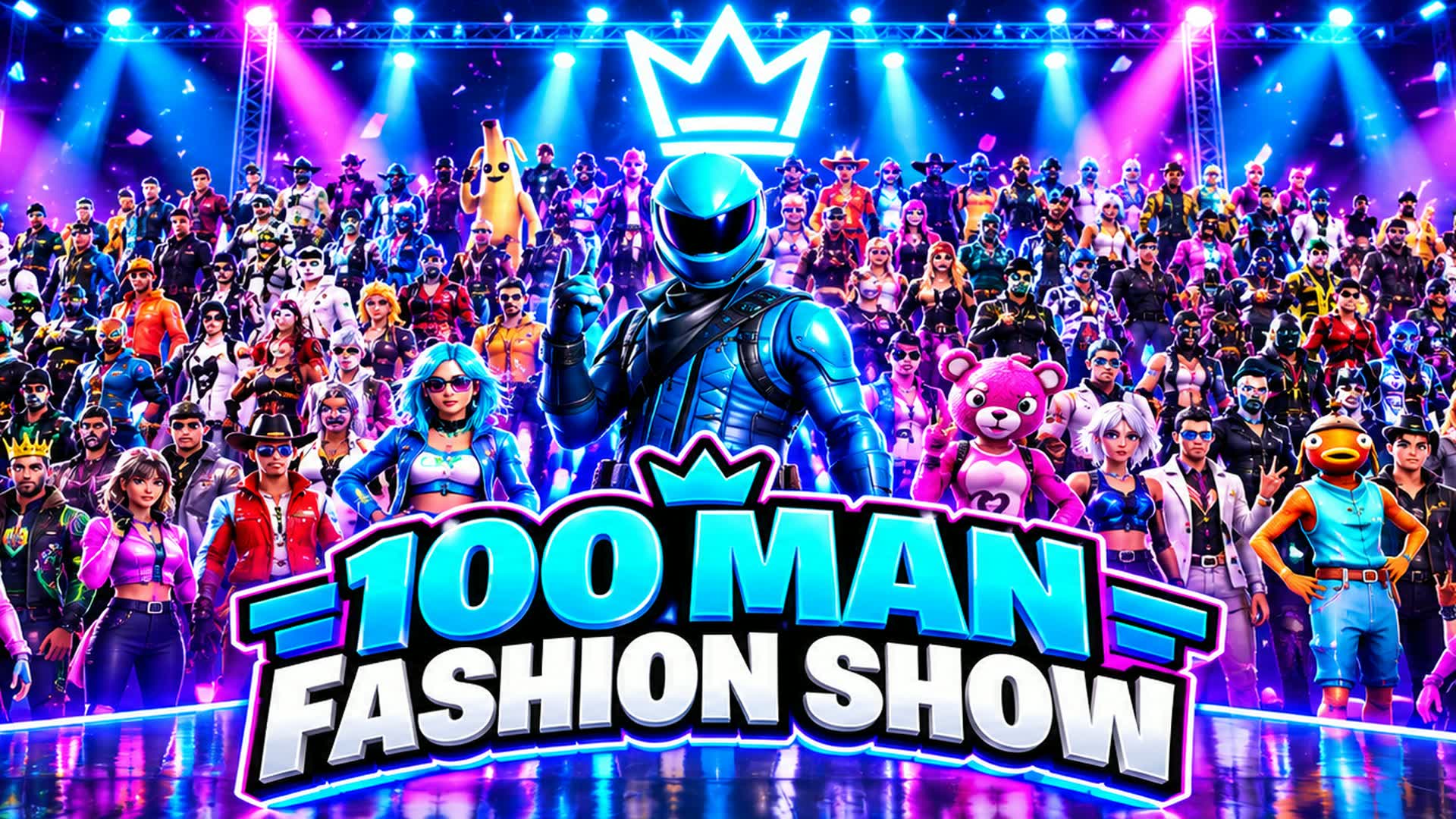 RG 100 man Fashion Show ππ β Fortnite Creative map