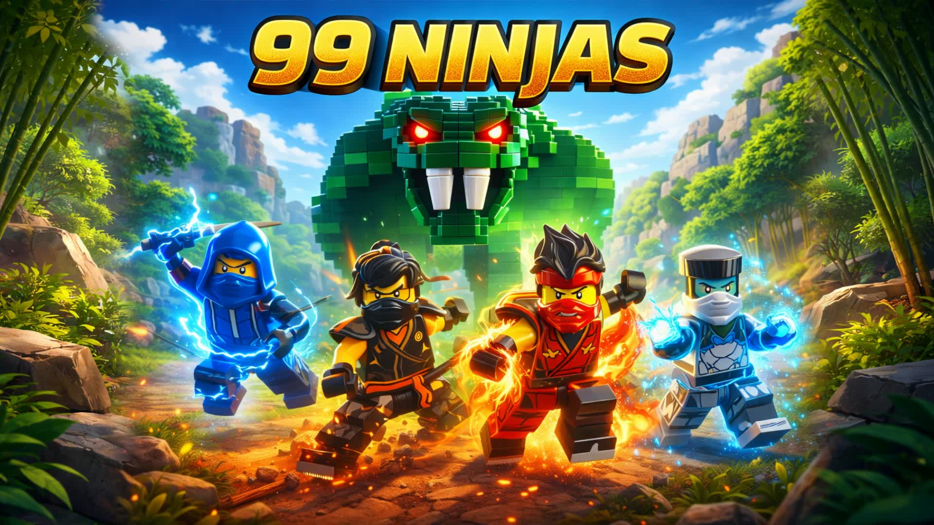 99 Ninjas㊙️ Free for All Survival (Bots) — Fortnite Creative map