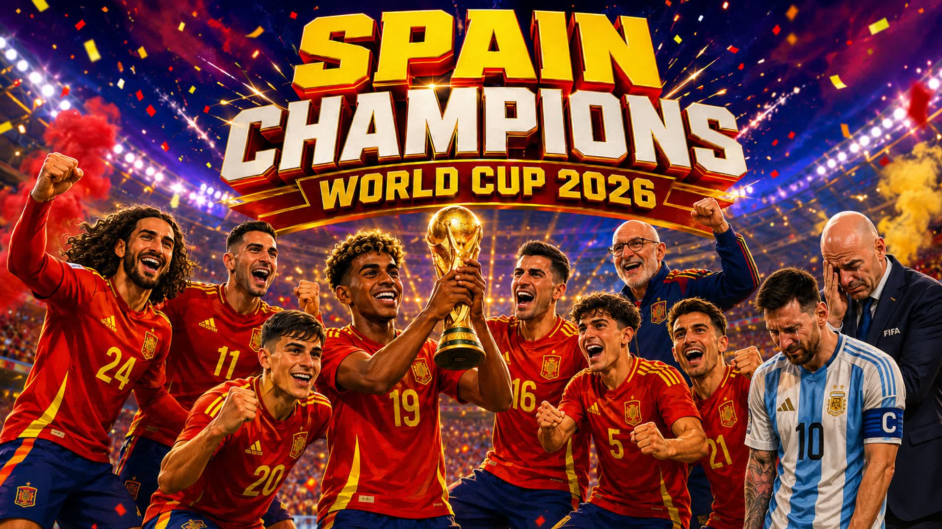 SPAIN CHAMPIONS INFANTINO & MESSI CRY ๐ญ โ Fortnite Creative map