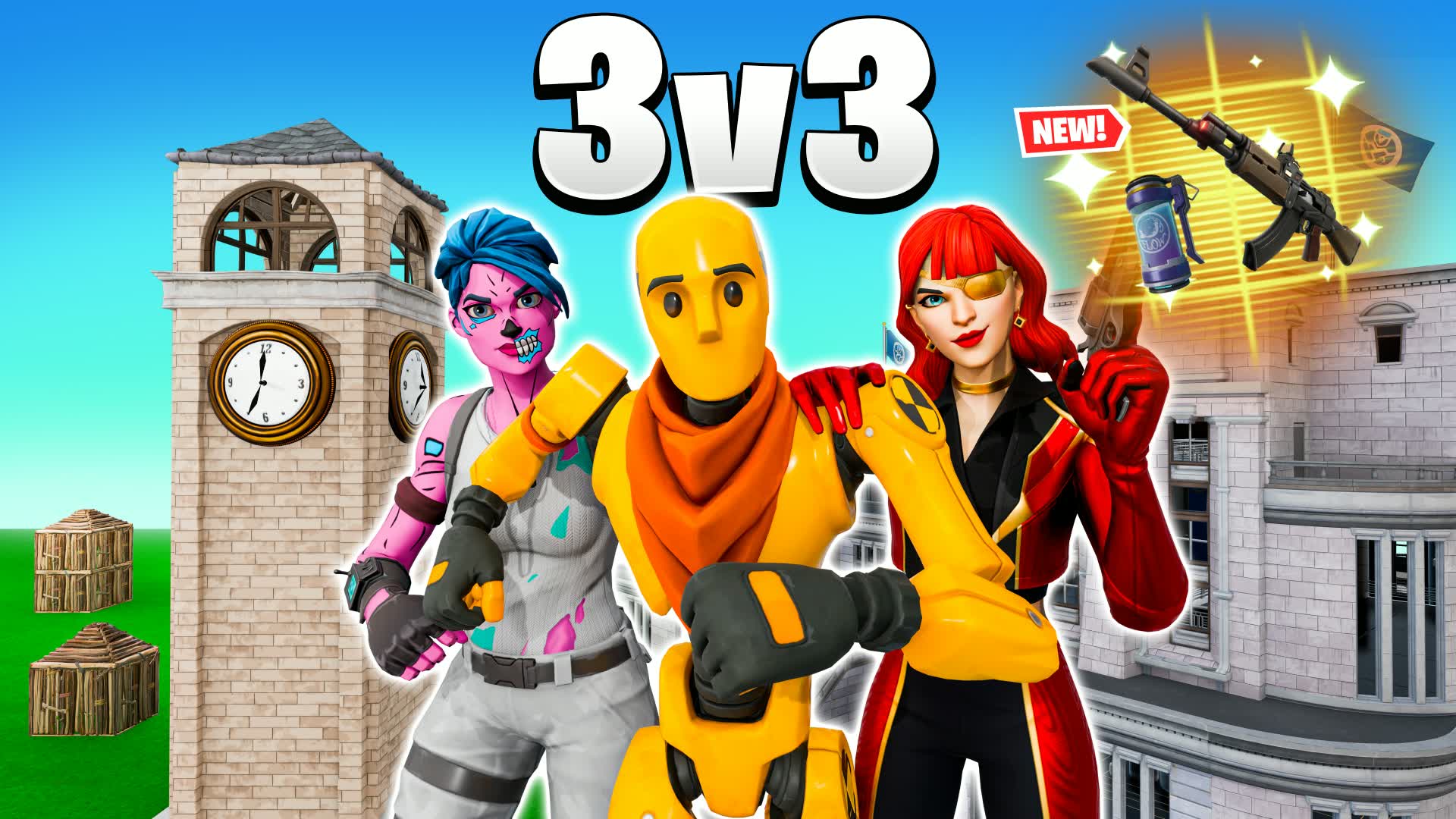 Pro Zone 3v3 زون المعرقين — Fortnite Creative map