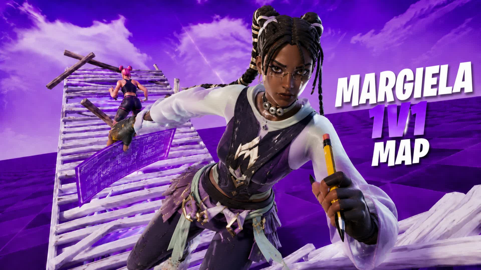 Margiela 1v1 Build Fights (200 Pumps) — Fortnite Creative map