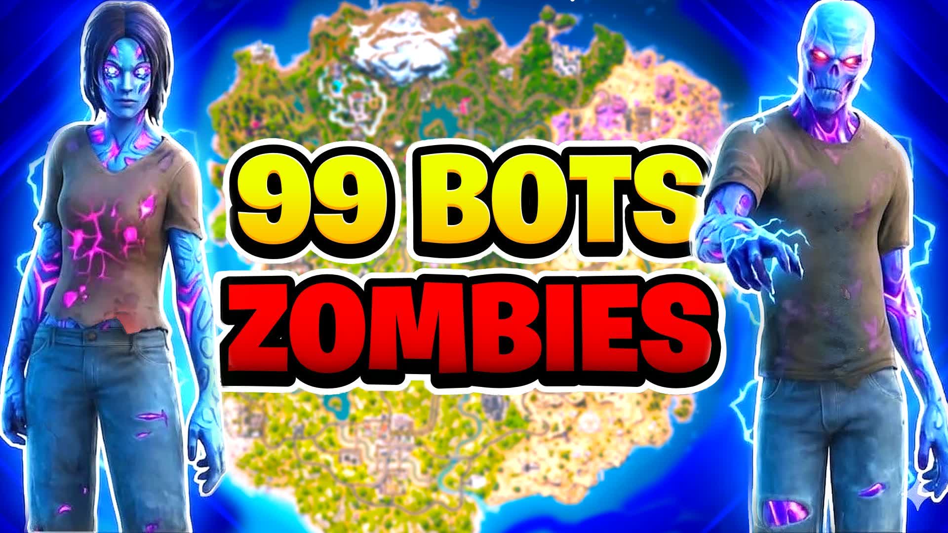 π€ 99 BOTS BRAINROT ZOMBIE π§ β Fortnite Creative map
