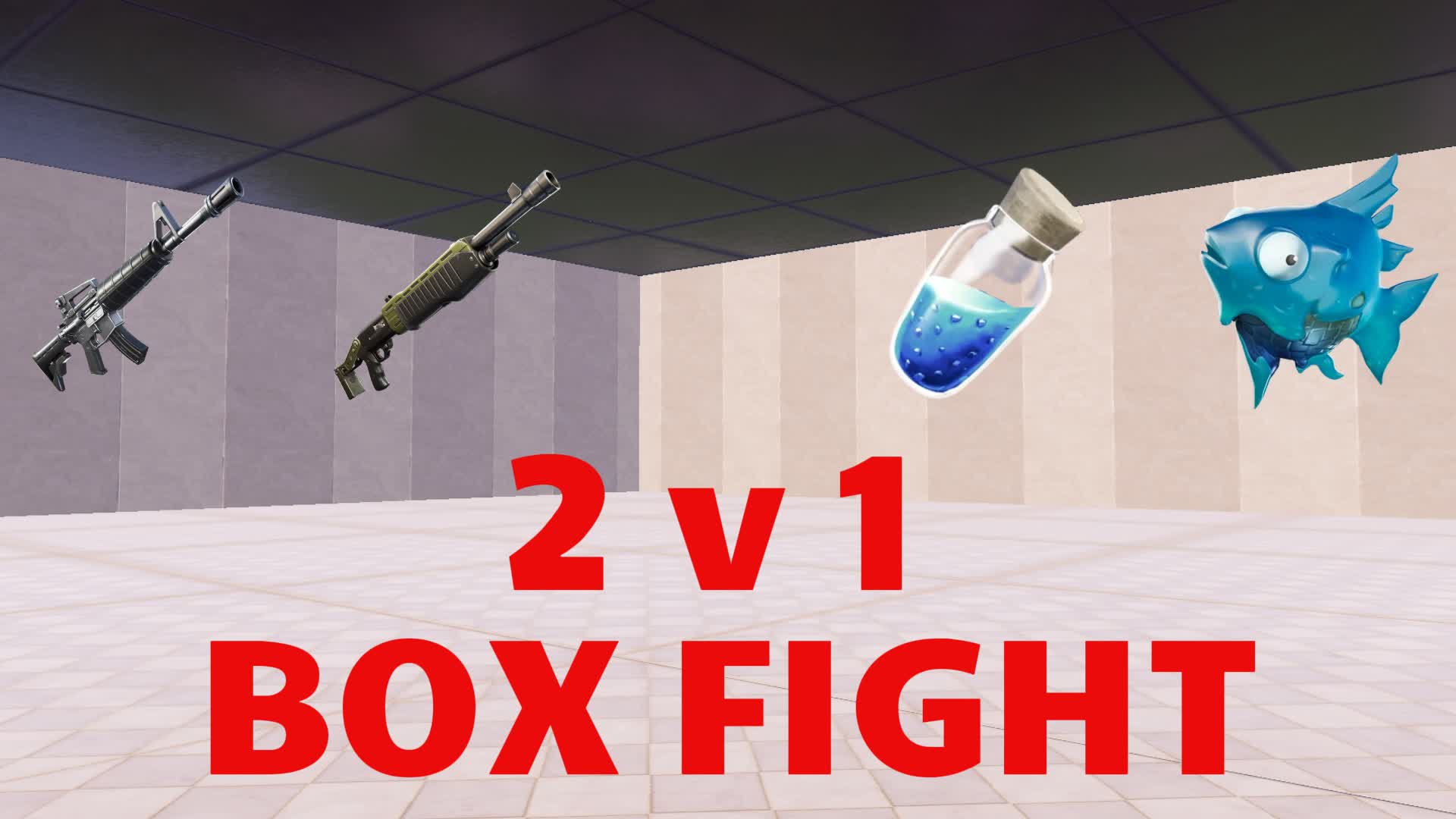 2 v 1 BOX FIGHT — Fortnite Creative map
