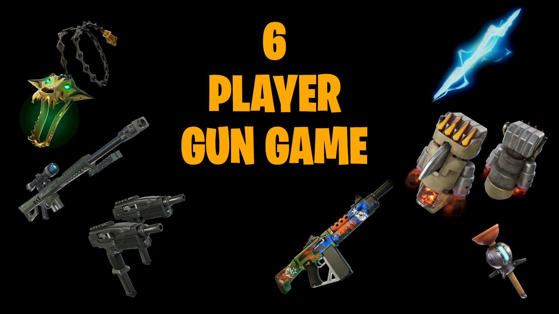 6 PLAYER GUN GAME — Fortnite Creative map