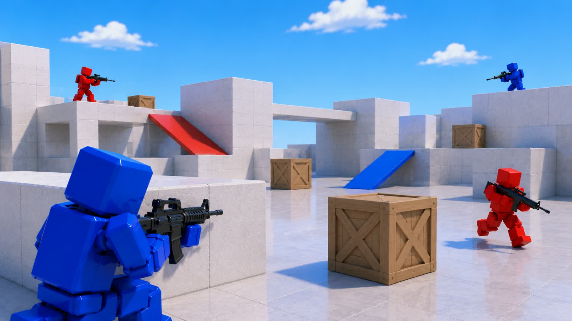 RED VS BLUE PRISIONEIRO STAR — Fortnite Creative map