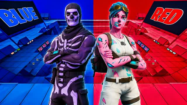 NEW EXOTIC RED VS BLUE RVB — Fortnite Creative map