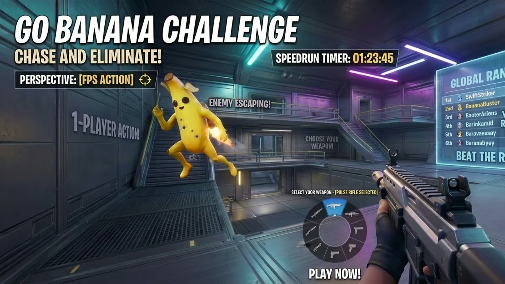 CHALLENGE GO BANANA — Fortnite Creative map