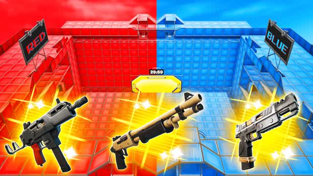 Holy Red vs Blue — Fortnite Creative map