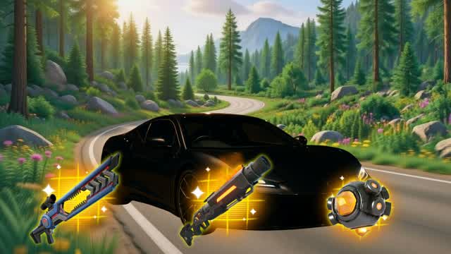 🚔LAMBORGHINI DRIVE CITY 🚗 FFA — Fortnite Creative map