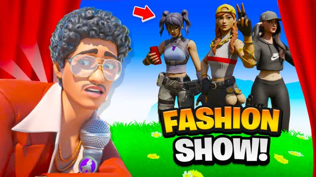 Crazy FASHION SHOW🎭 — Fortnite Creative map