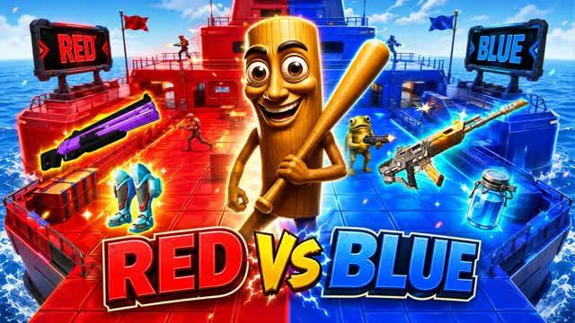 BRAINROT RED VS BLUE โ Fortnite Creative map