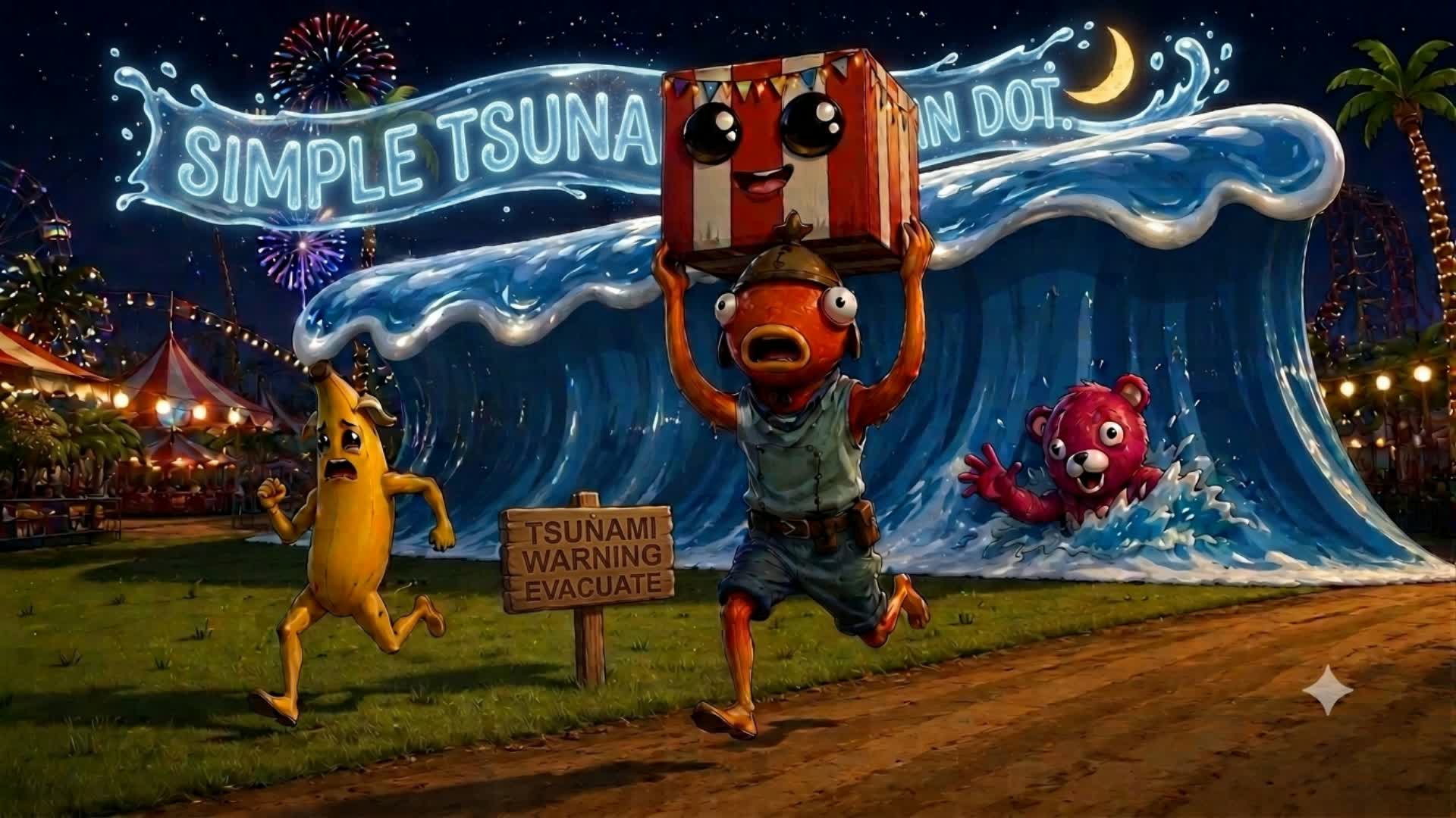 SIMPLE TSUNAMI FOR THE BRAINROTS β Fortnite Creative map
