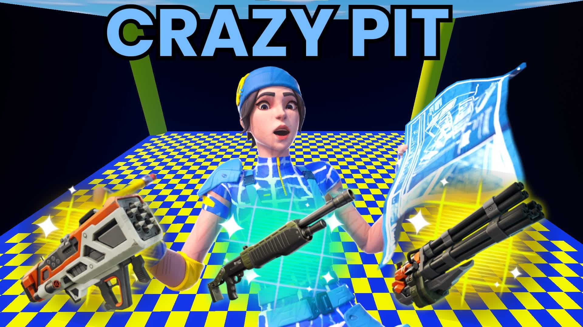 CRAZY PIT - FREE FOR ALL — Fortnite Creative map
