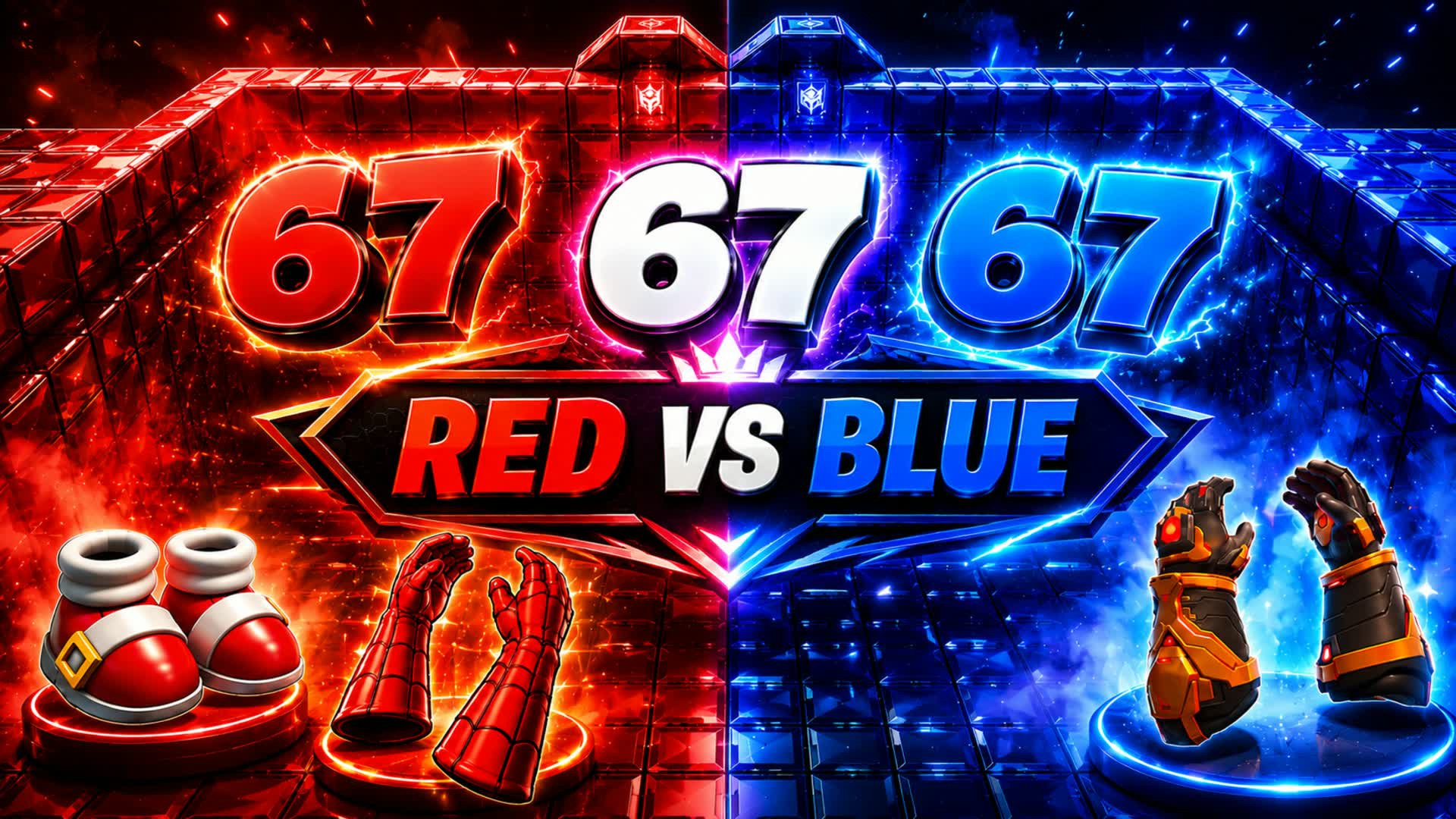 RVB MEGA RED VS BLUE — Fortnite Creative map
