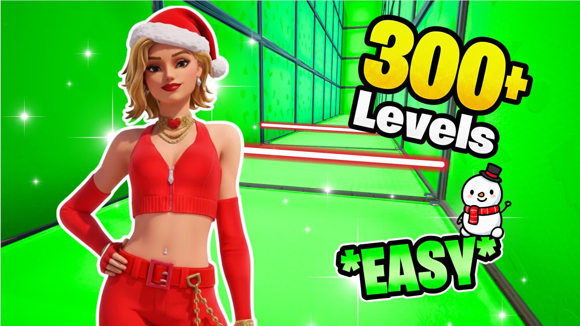 ✨Winter Deathrun 300+✨ — Fortnite Creative map