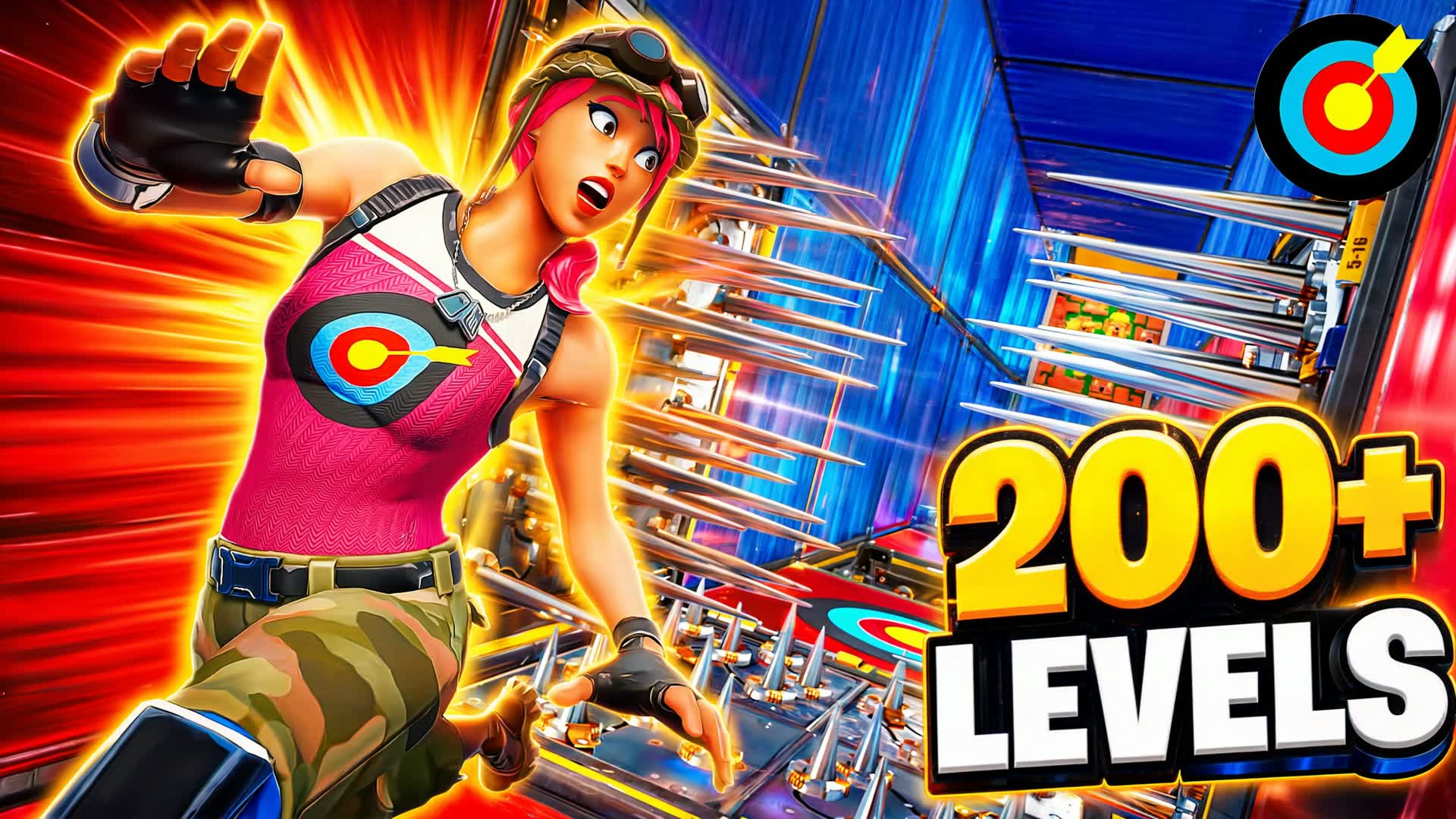 200+ LEVEL Sweat DEATHRUN β¨ β Fortnite Creative map