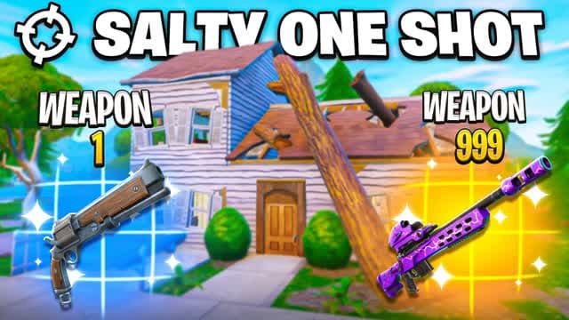 GUN GAME SALTY ONE SHOT 🔫 — Fortnite Creative map