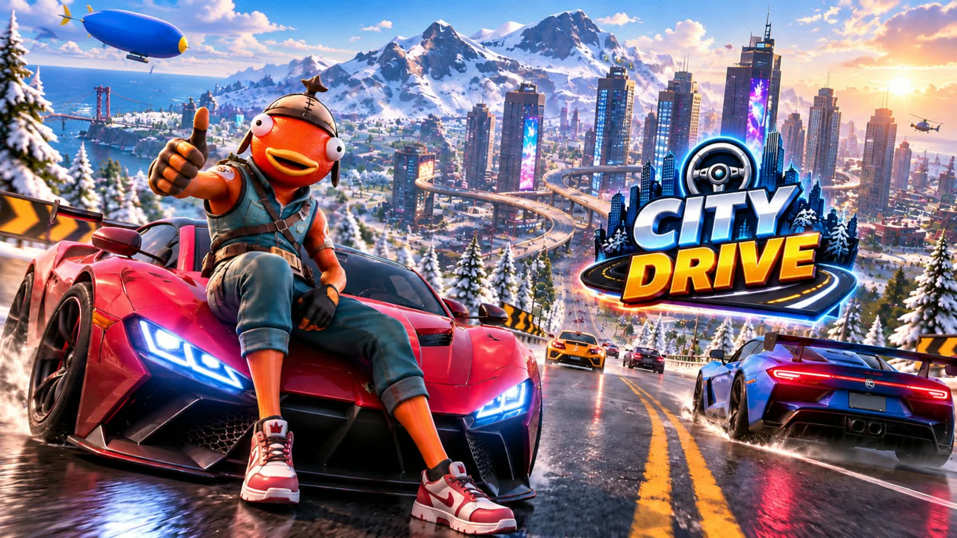 MEGA CITY DRIVE ποΈ β Fortnite Creative map