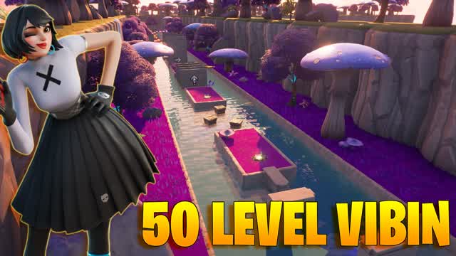 ⭐50 Easy Level Vibin Deathrun⭐ — Fortnite Creative map