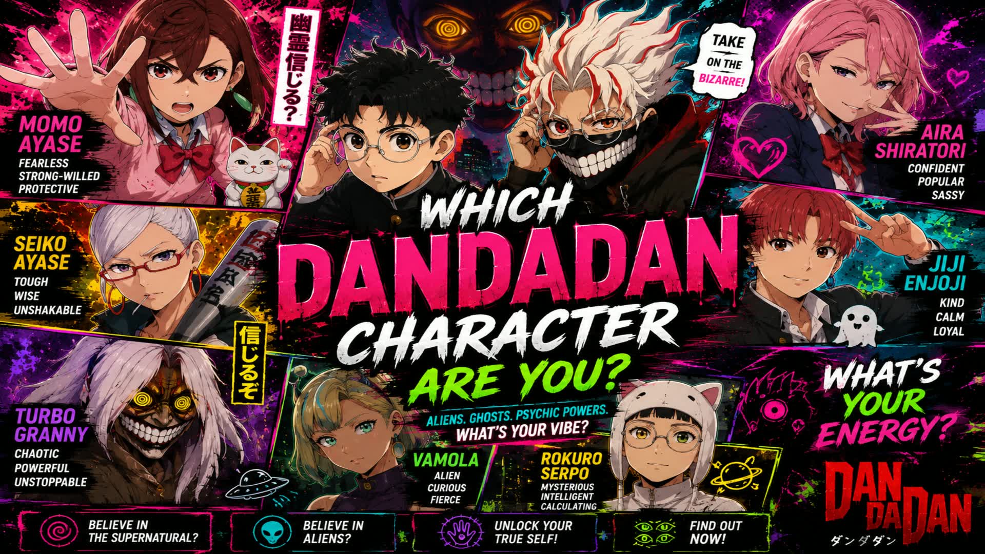 Which Dandadan Character Are You? β Fortnite Creative map