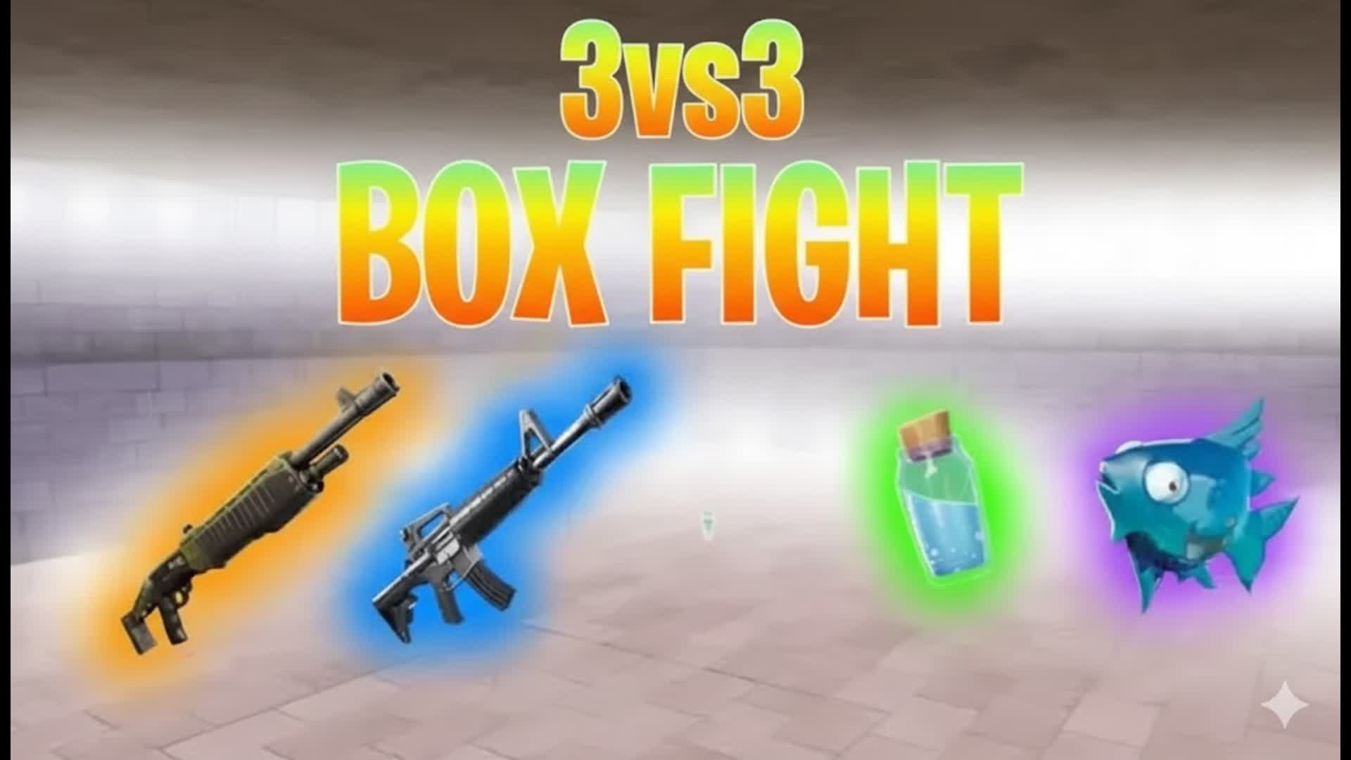 3 vs 3 Box Fight😁Ch7S1 Weapons — Fortnite Creative map