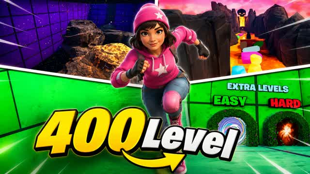 👑 WINNER PARKOUR 400 👑 — Fortnite Creative map