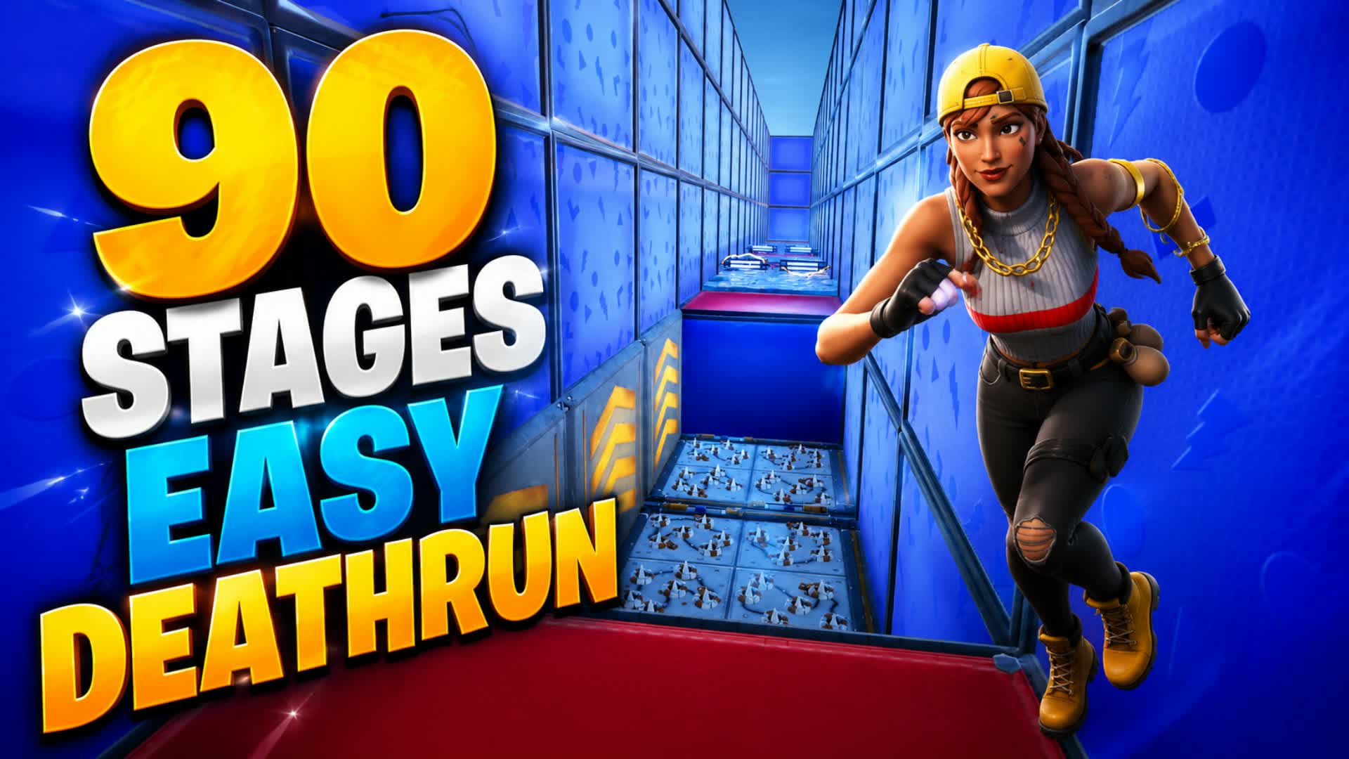 90 Stages Easy Deathrun — Fortnite Creative map