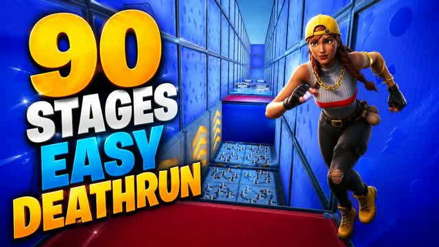 90 Stages Easy Deathrun β Fortnite Creative map