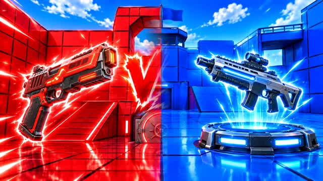 RED VS BLUE STORM RAID π΄π΅ β Fortnite Creative map