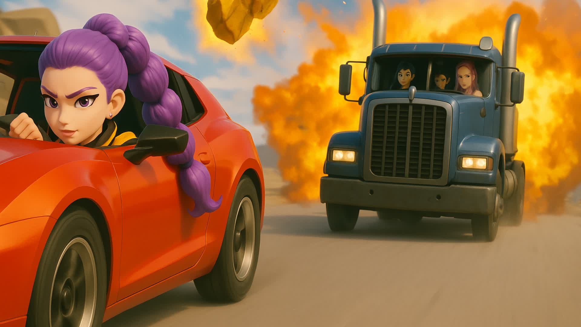 🚗KPOP WRECKFEST🔥 DRIVE 🔥 DRIVING — Fortnite Creative map