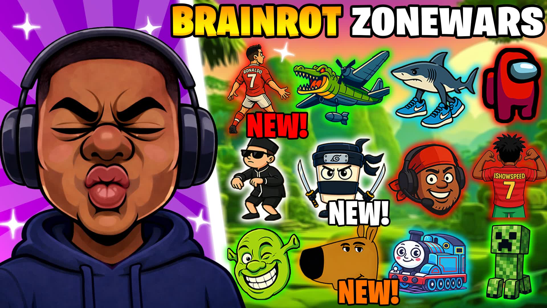 CRAZY BRAINROT ZONE WARS ๐ โ Fortnite Creative map