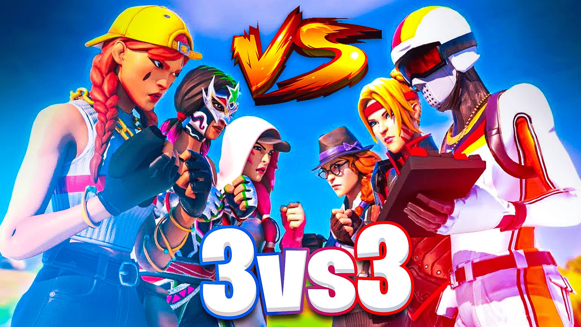 BOX FIGHT 3 VS 3 — Fortnite Creative map