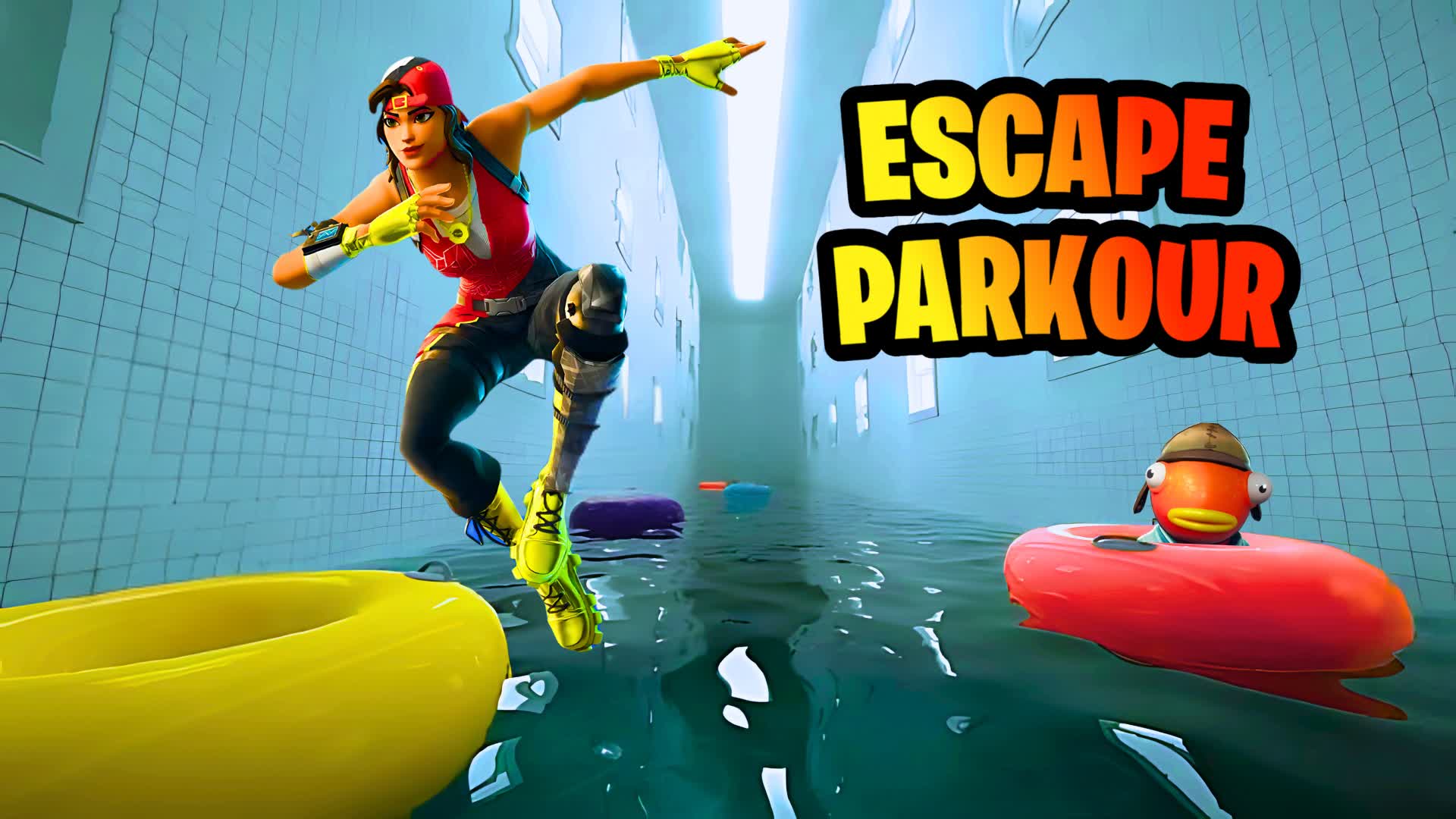 ESCAPE PARKOUR POOLROOM — Fortnite Creative map