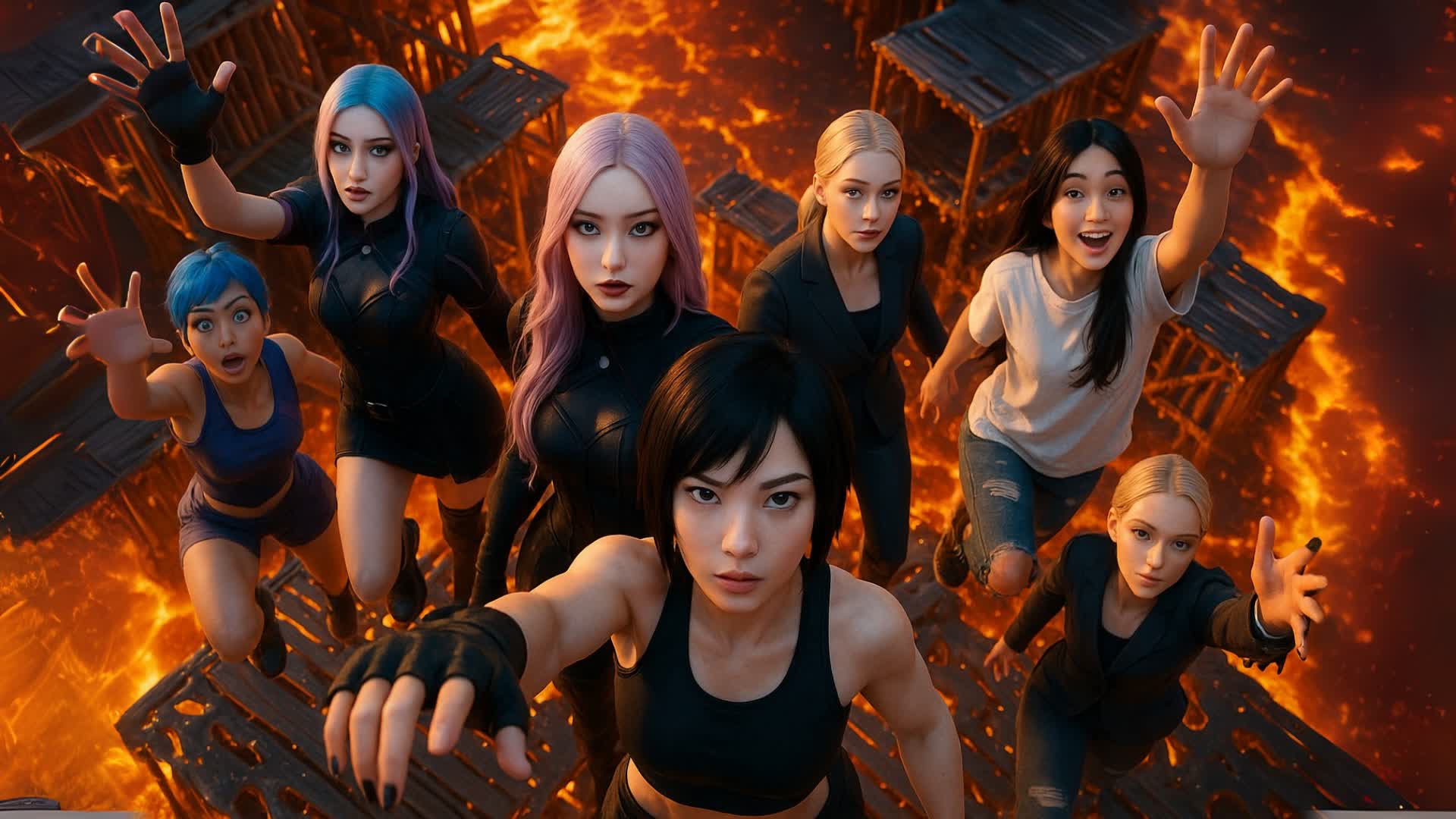¡El Piso es Lava! Zone Wars — Fortnite Creative map
