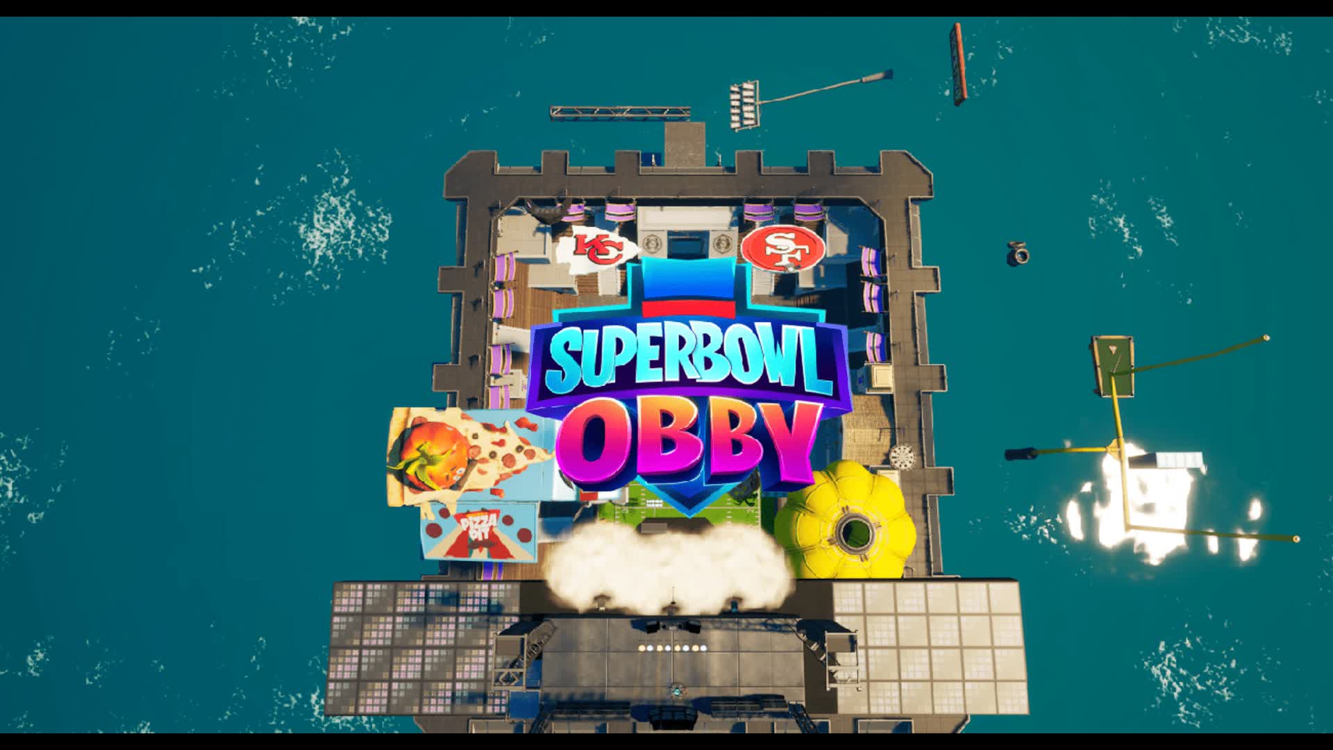 SUPERBOWL OBBY! โ Fortnite Creative map
