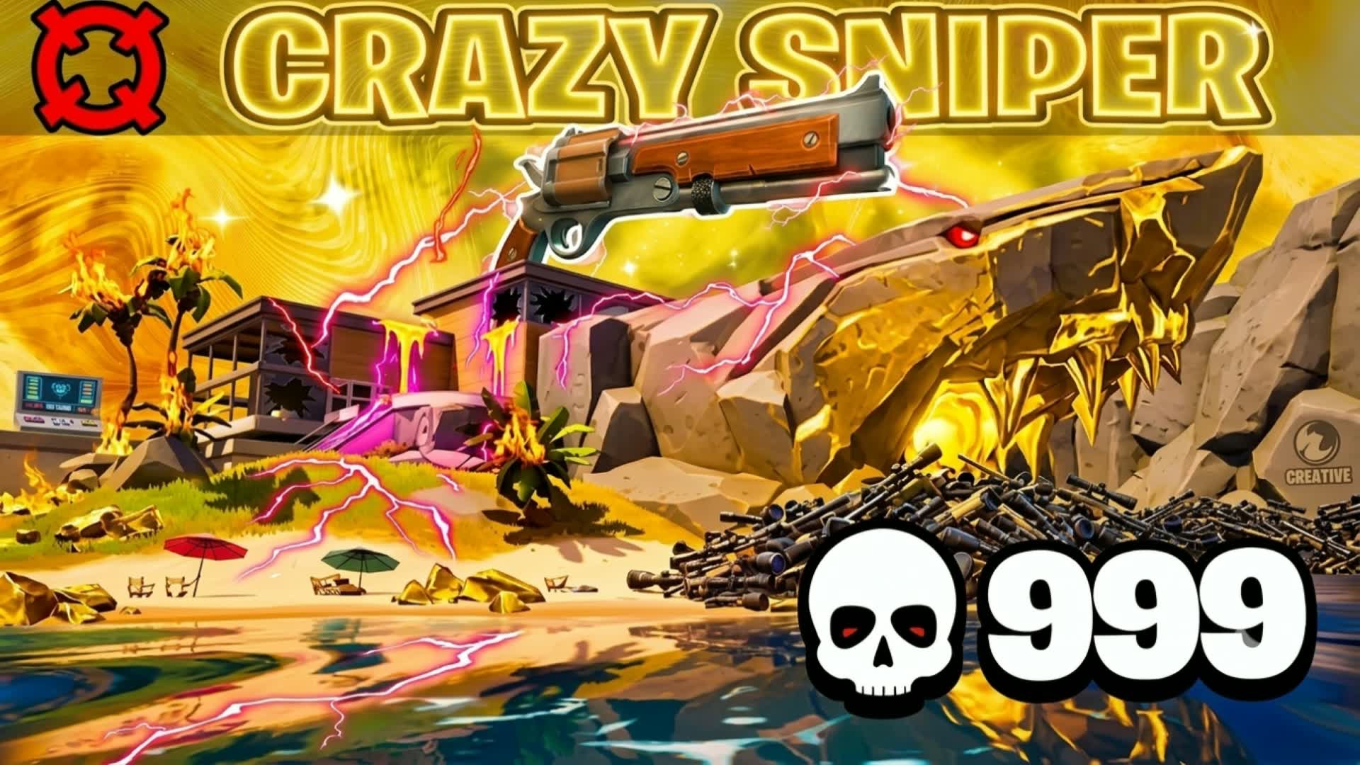 THE SHARK ONE SHOT (FFA) β Fortnite Creative map