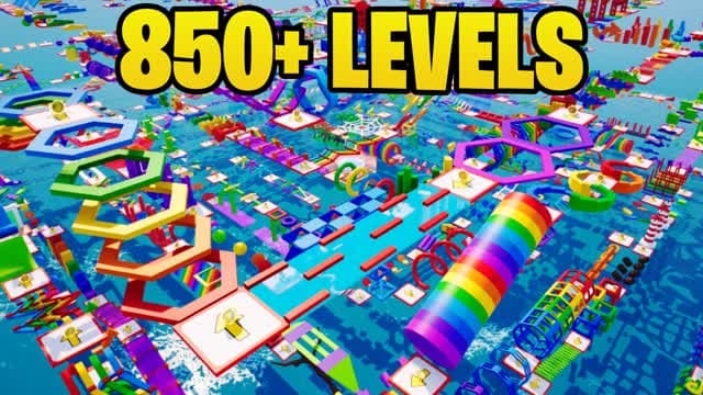 850 LEVEL OBBY PARKOURβ β Fortnite Creative map