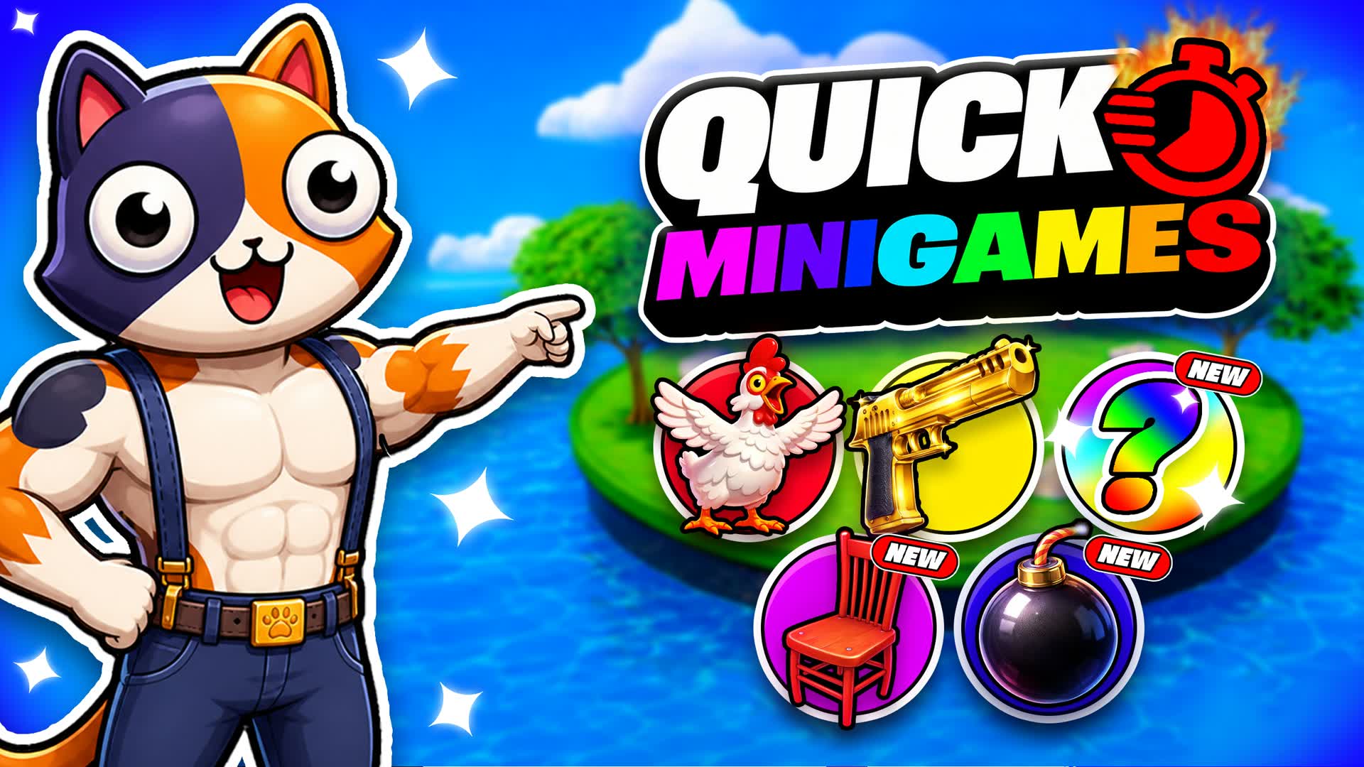 QUICK MINIGAMES โก ARENA MINIGAME โ Fortnite Creative map