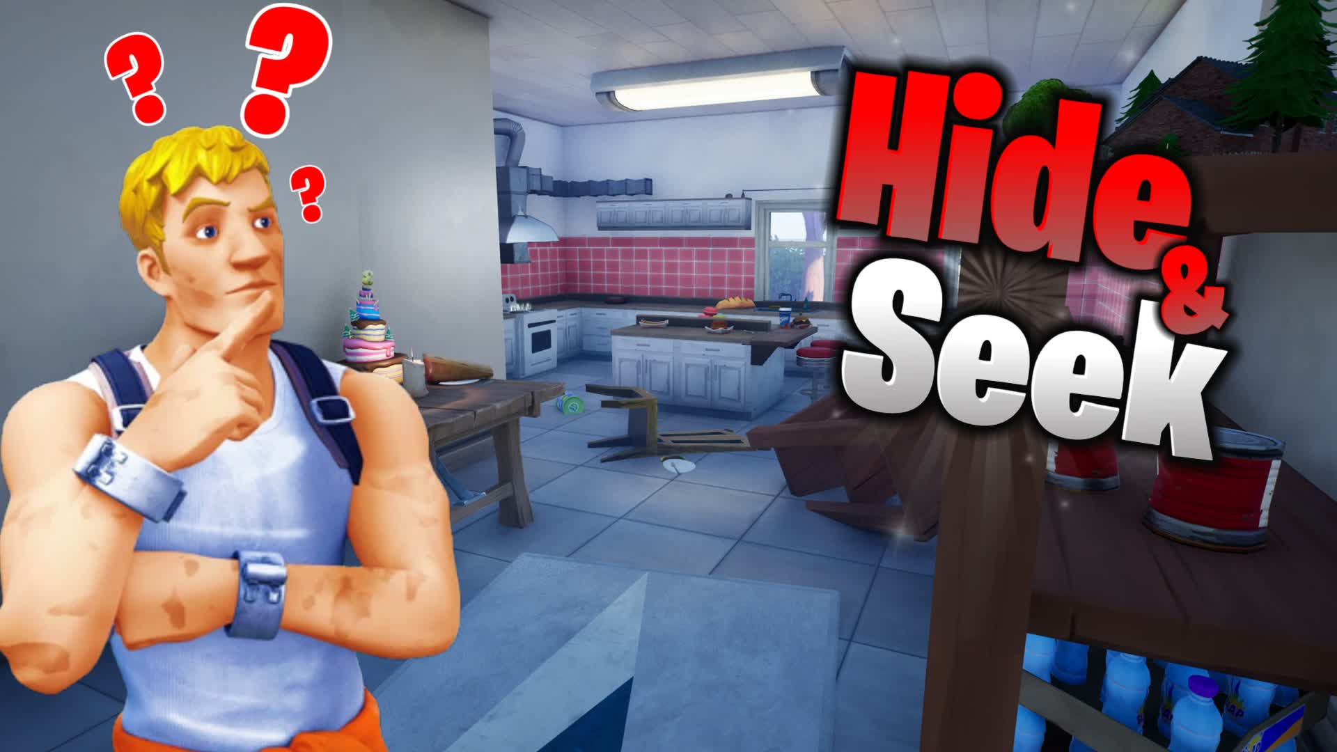 Hide and Seek in a House (8x BIGGER) — Fortnite Creative map