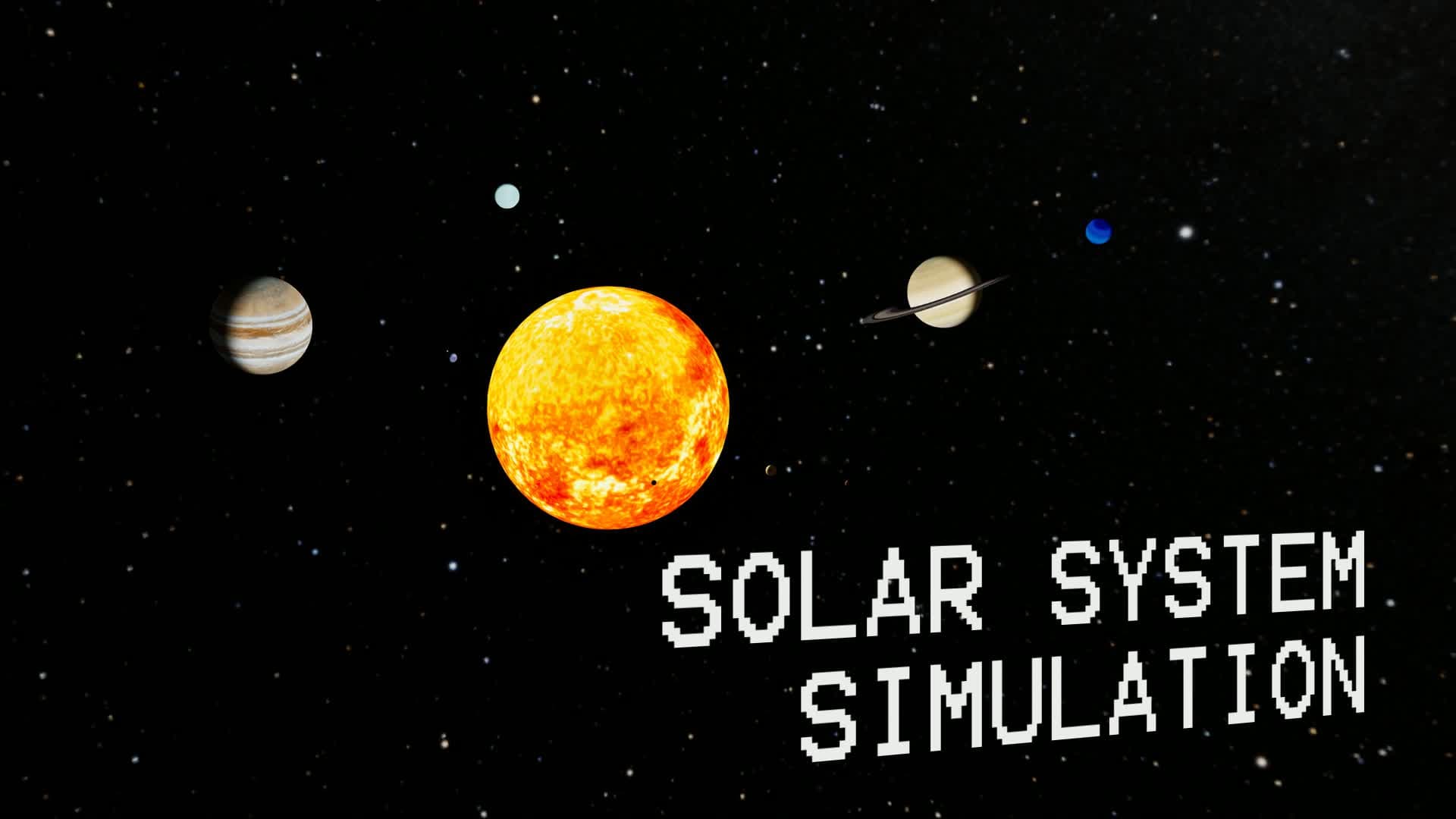 Solar System Simulation — Fortnite Creative map