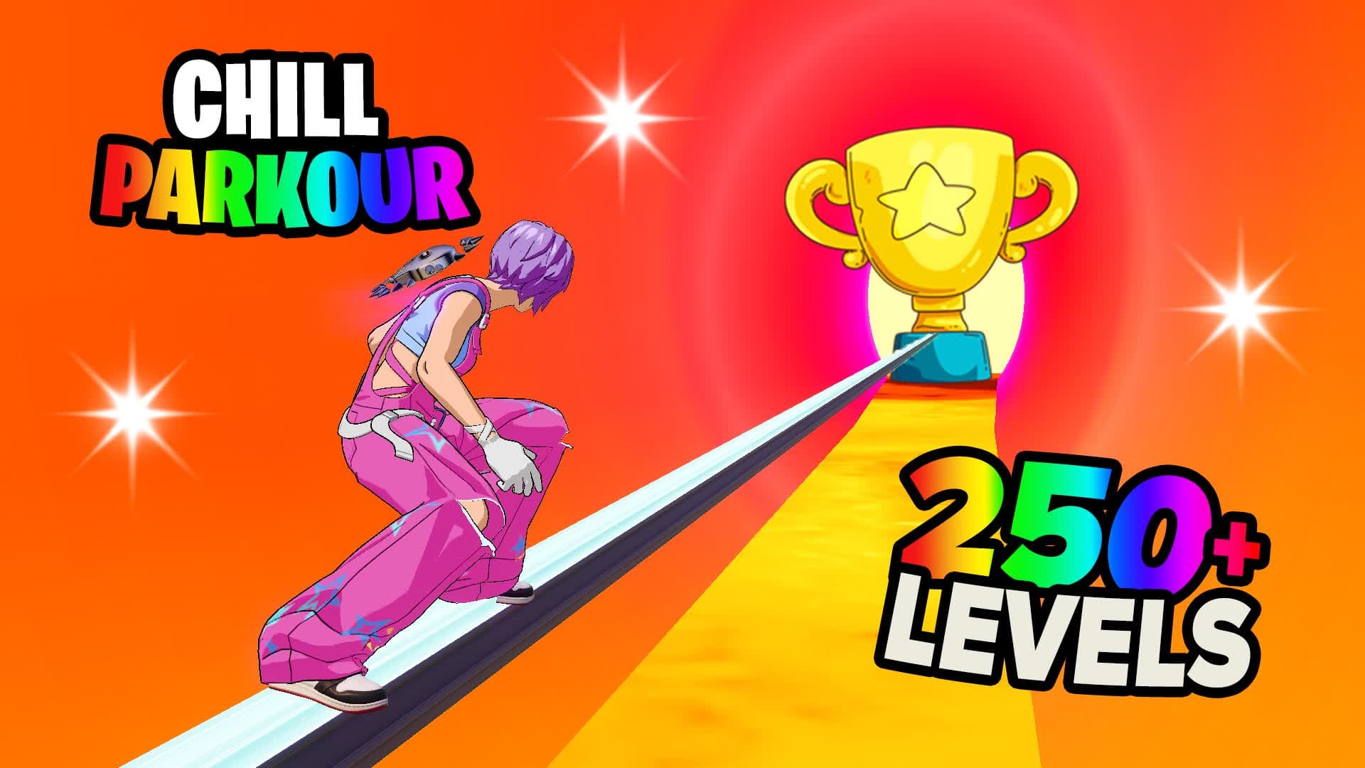 EASY CHILL PARKOUR 250+ — Fortnite Creative map