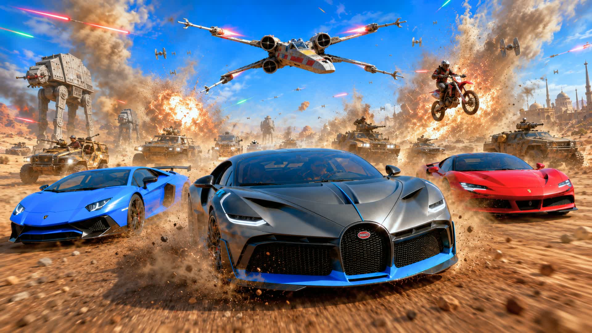 EXTREME DESERT CAR DRIVE β Fortnite Creative map
