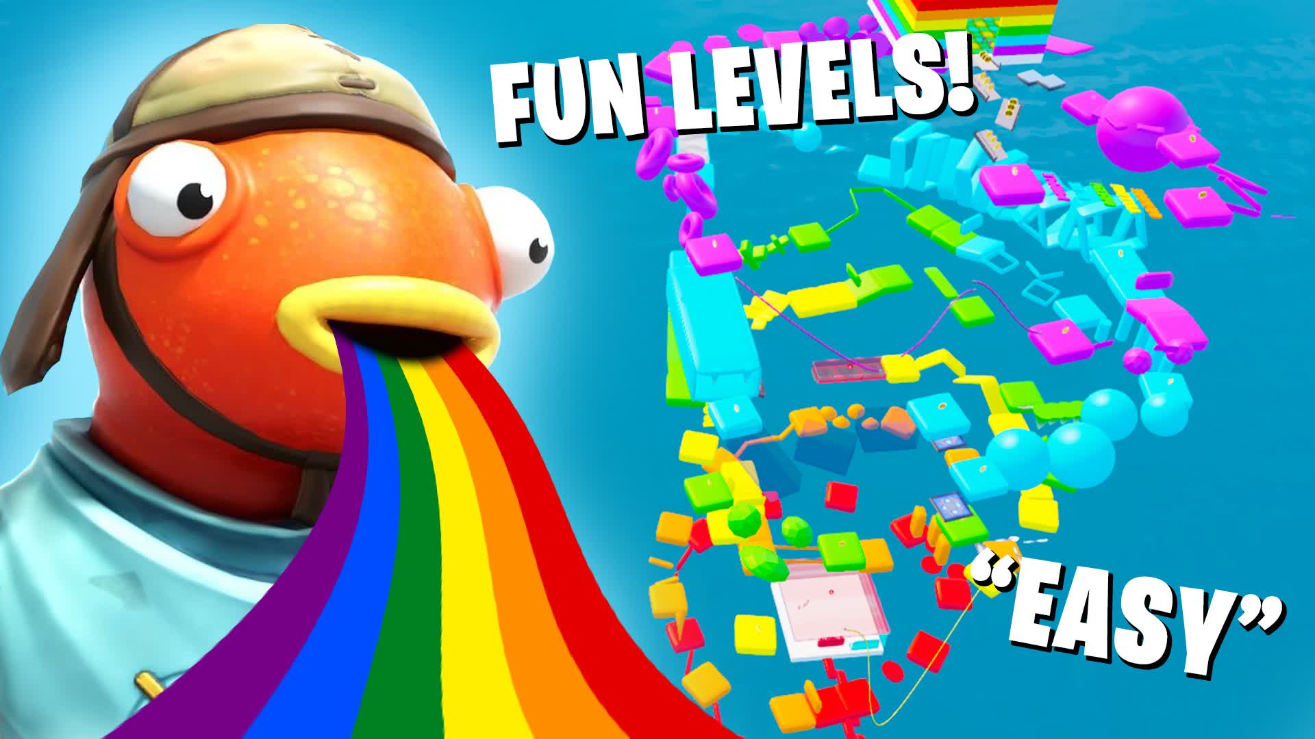 π Rainbow Obby Parkour π β Fortnite Creative map