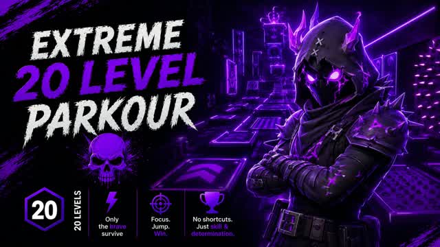 20 LEVEL EXTREME PARKOUR — Fortnite Creative map