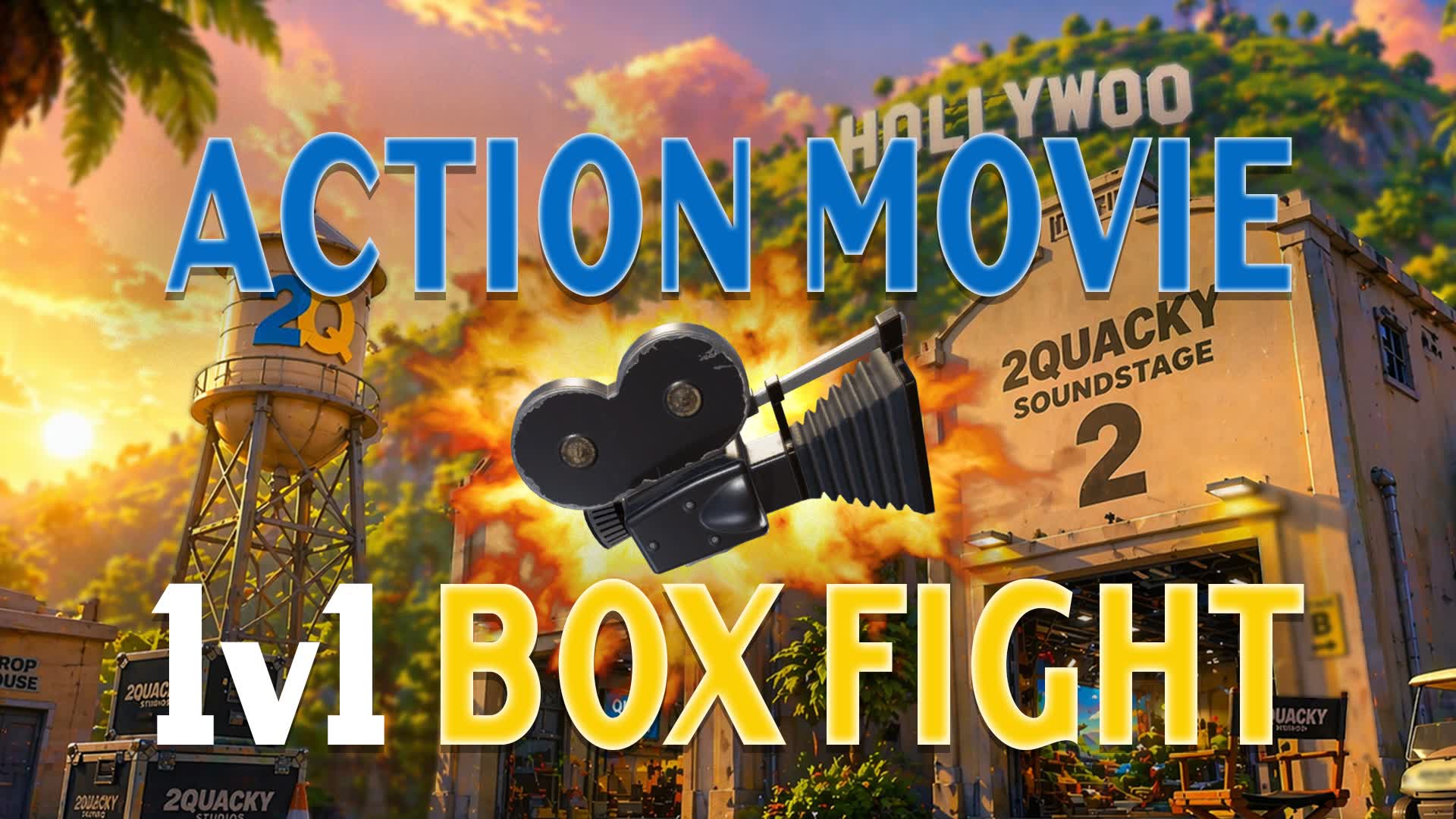 Action Movie Box Fight (1v1) β Fortnite Creative map